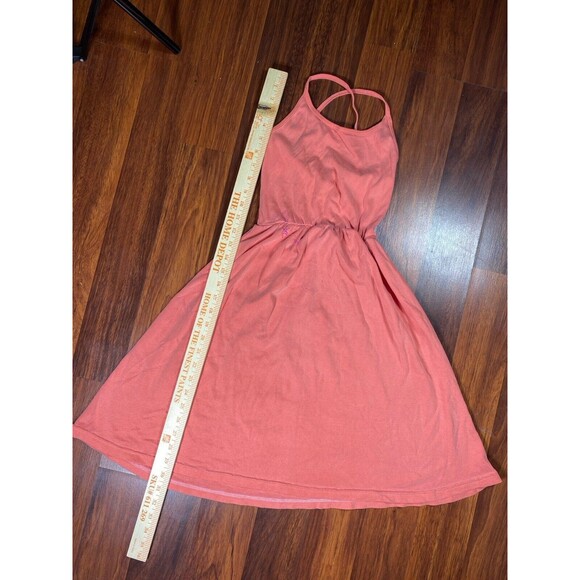 American Apparel Sun Dress Crossback Summer Boho Chic Slip Dress Tank Top Red-M - Picture 6 of 7